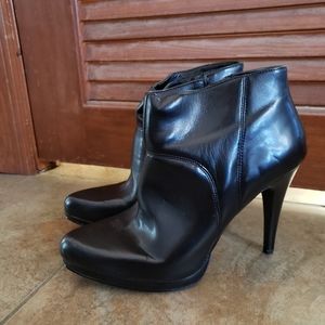 Nine West Black Ankle Boots Heels
